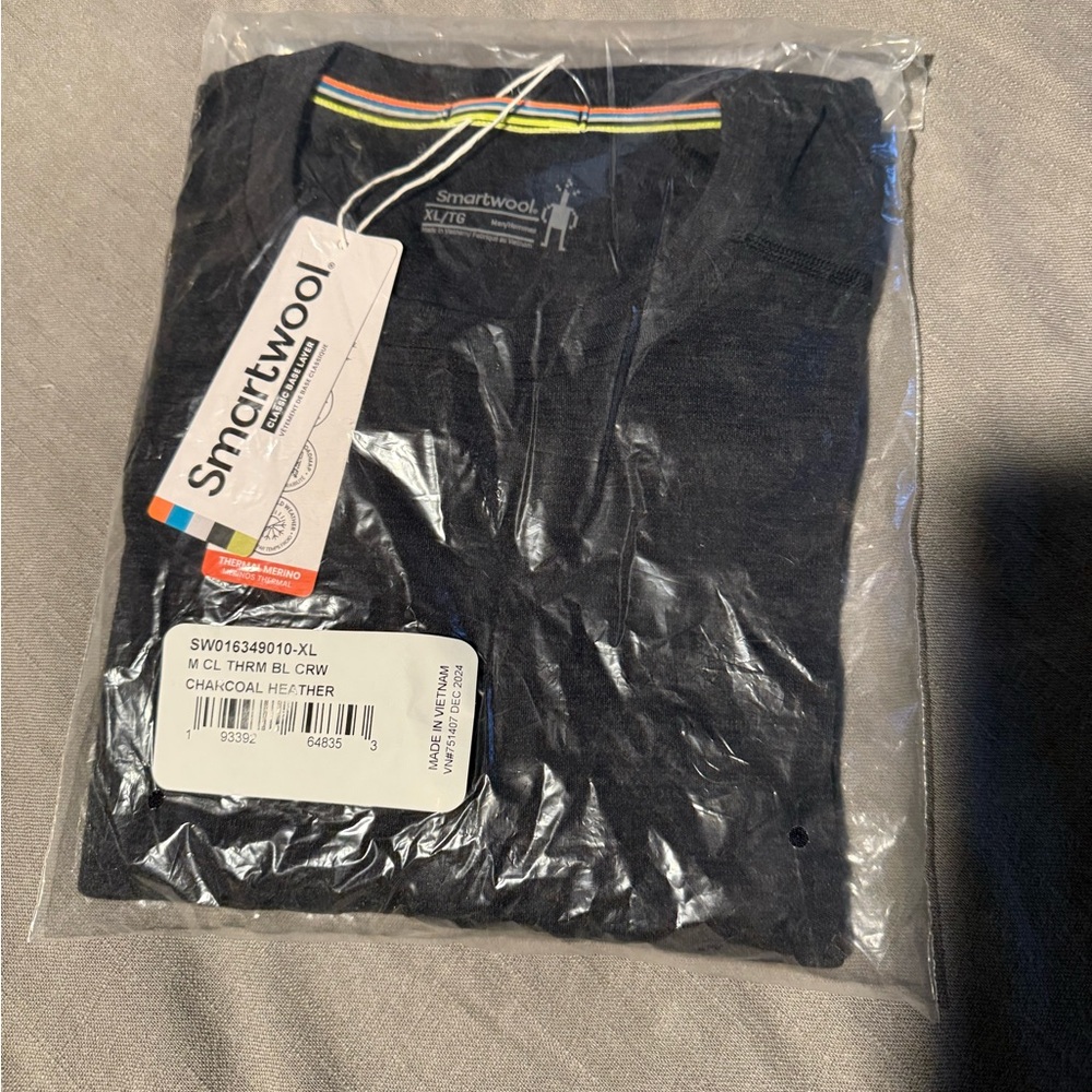 Smartwool Charcoal Crew Neck Shirt